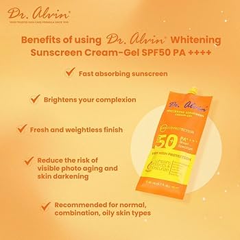 Dr Alvin Whitening Sunscreen Gel Cream