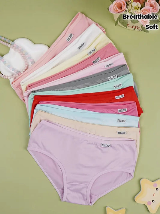 Solid Color Panties ,Daily Wear Panties 10 pcs