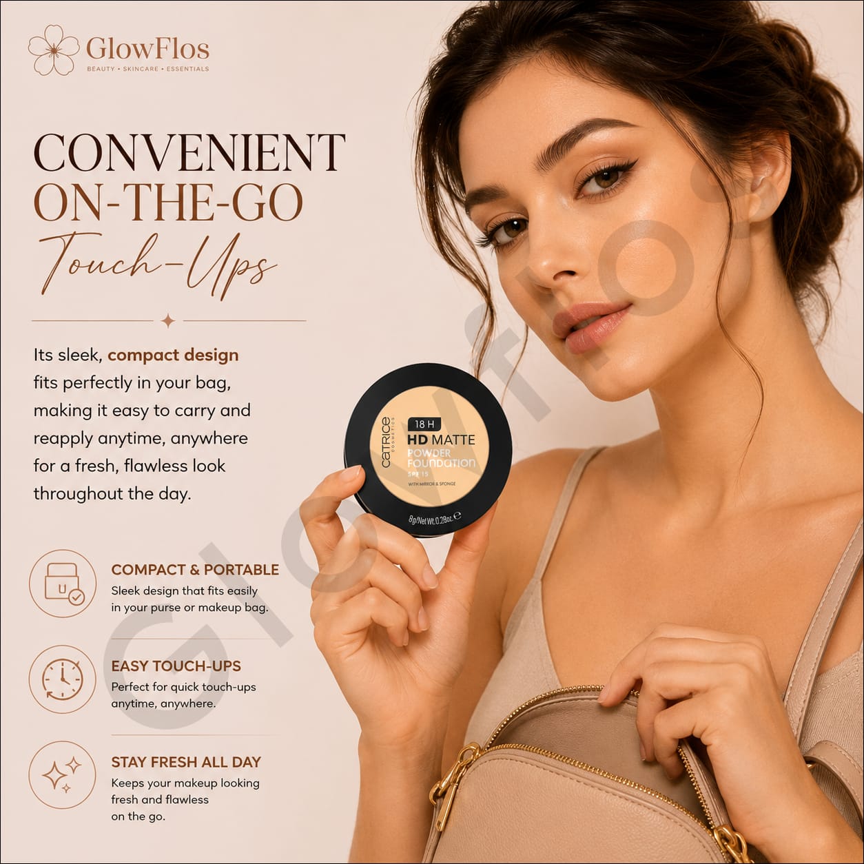 Catrice 18H HD Matte Powder Foundation – 020N