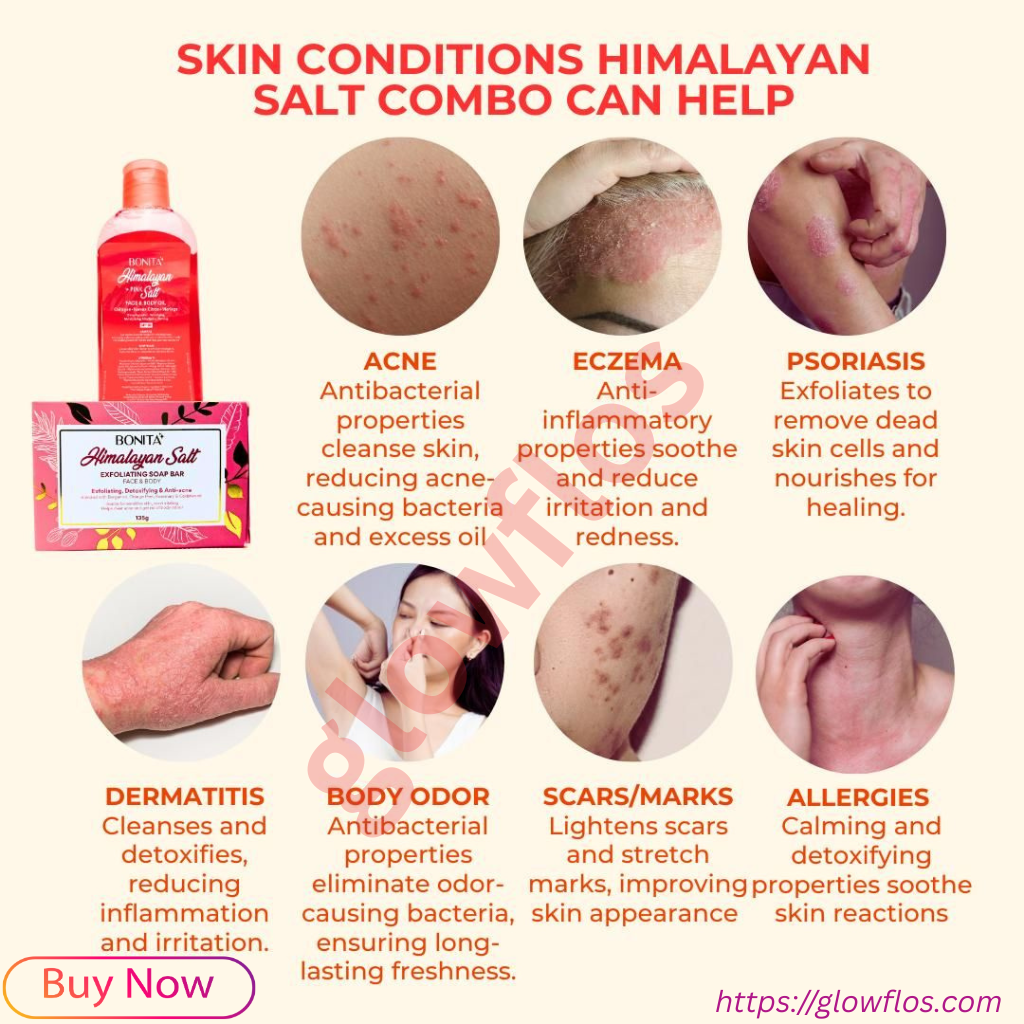 Bonita Himalayan Pink Salt Soap and Oil set for clean, soft, hydrated, and glowing skin