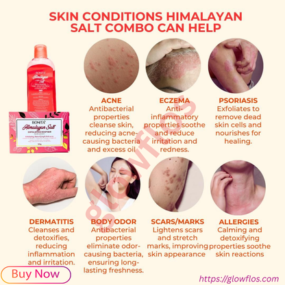 Bonita Himalayan Pink Salt Soap and Oil set for clean, soft, hydrated, and glowing skin