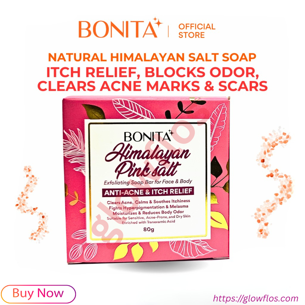 Bonita Himalayan Pink Salt Soap for deep cleansing, smooth, and refreshed skin