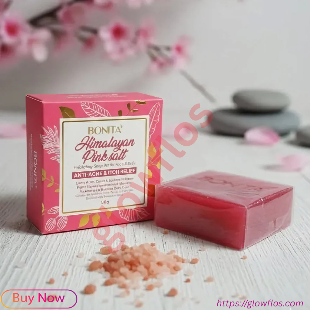 Bonita Himalayan Pink Salt Soap for deep cleansing, smooth, and refreshed skin