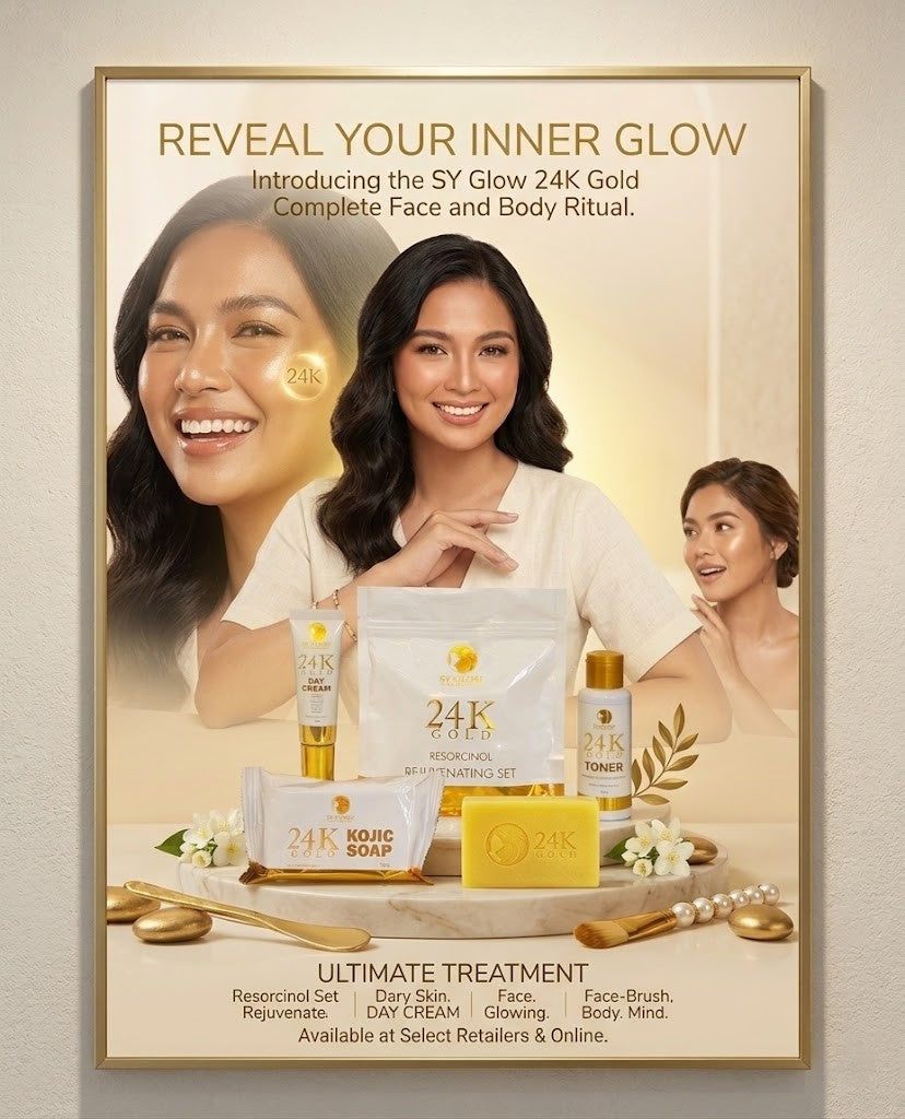 Sy Glow 24K Gold Rejuvenating Set for glowing, smooth, and youthful skin