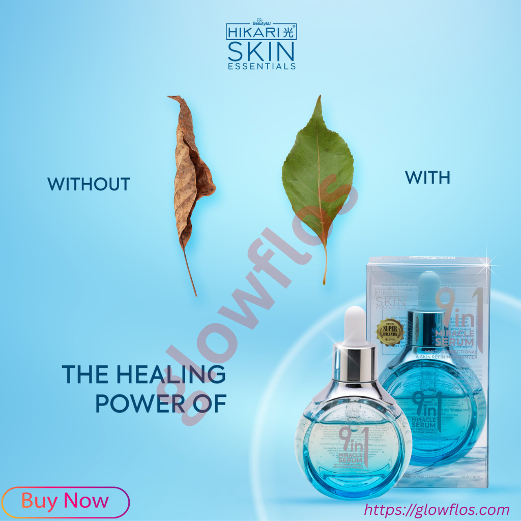 Hikari Skin Essential 9 IN 1 Miracle Serum for bright, smooth, and hydrated glowing skin