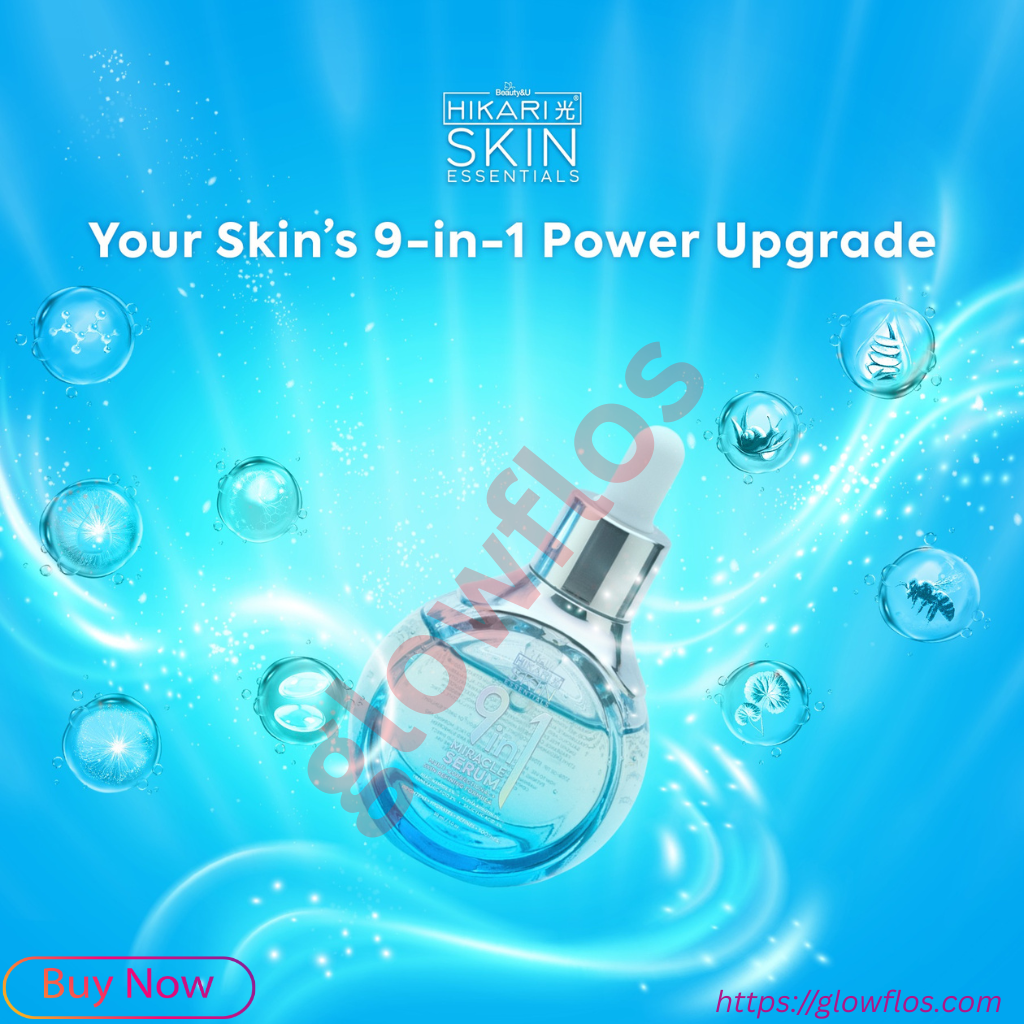 Hikari Skin Essential 9 IN 1 Miracle Serum for bright, smooth, and hydrated glowing skin
