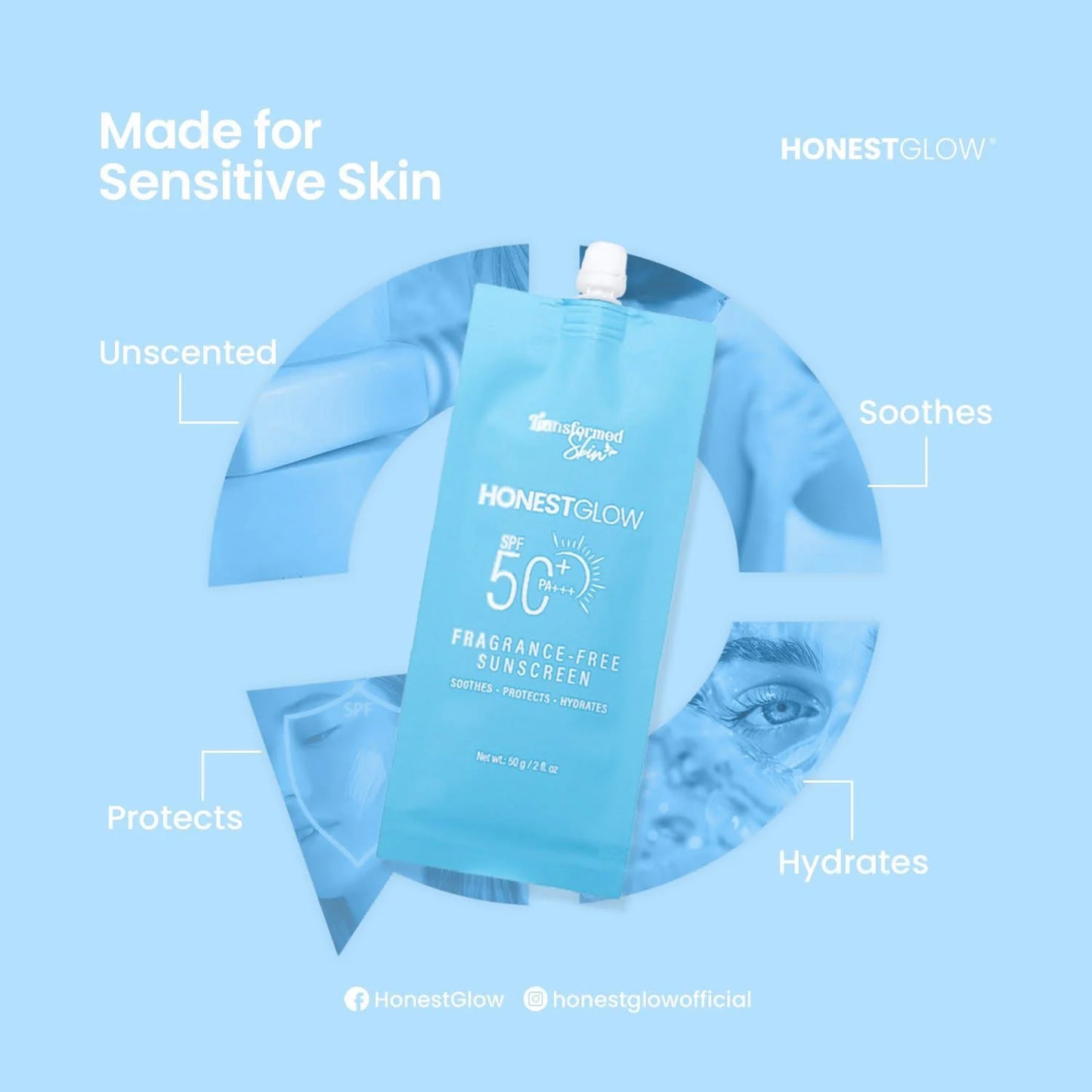 Honest Glow Fragrance Free Sunscreen