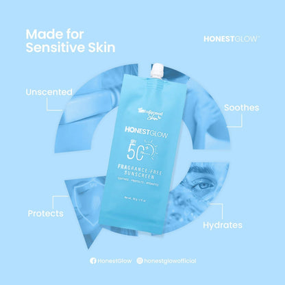 Honest Glow Fragrance Free Sunscreen