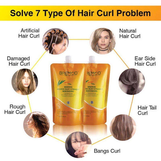 Bremod Keratin Silky Straight Rebonding 1 & 2
