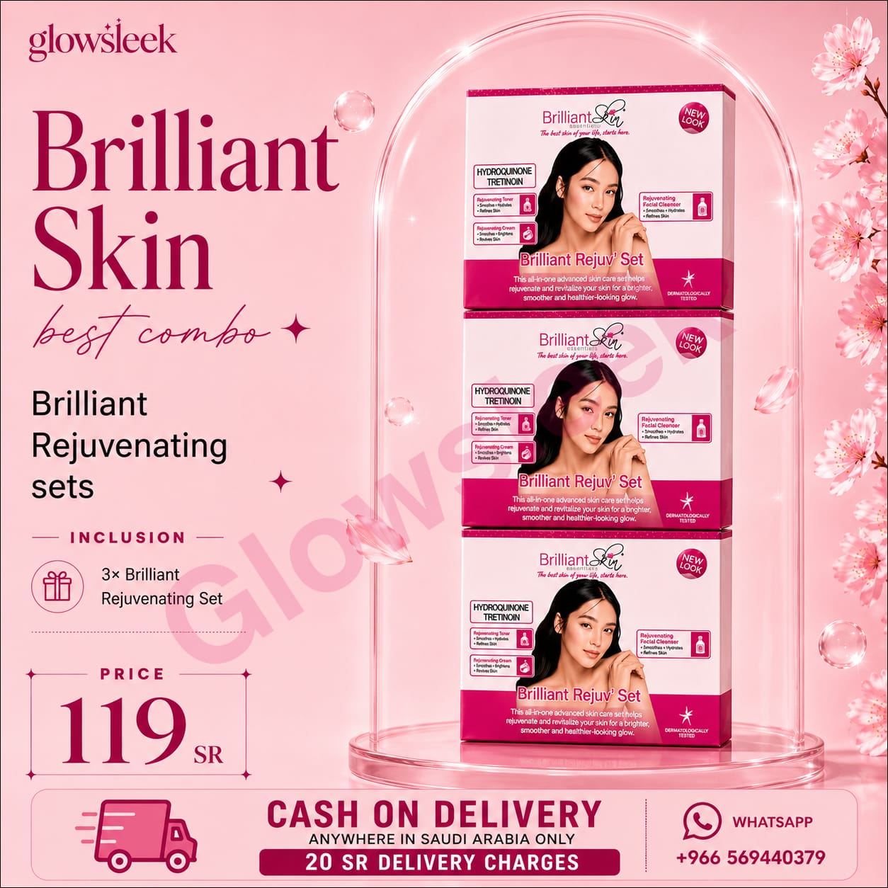 Brilliant Rejuvenating Set complete skincare routine for smooth, refreshed, and glowing skin