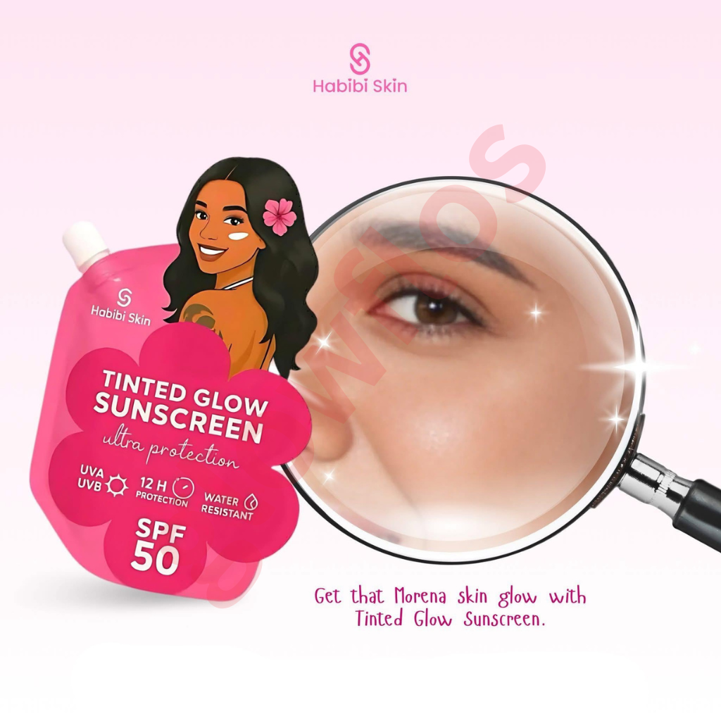 Habibi Tinted Glow Sunscreen SPF 50 PA+++ lightweight tinted sunscreen with natural glow and daily UV protection