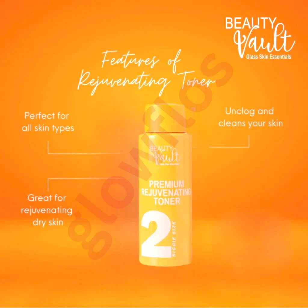 Beauty Vault Rejuvenating Toner Biggie Size facial toner for smoother, refreshed, and brighter-looking skin