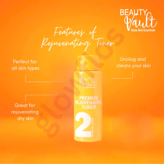 Beauty Vault Rejuvenating Toner Biggie Size facial toner for smoother, refreshed, and brighter-looking skin