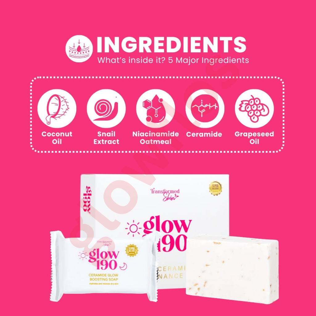 Authentic Honest Glow Glow190 Maintenance Set 4-in-1 Daily Skincare Kit with Maintenance Soap Toner Night Cream and Sunscreen SPF 50 for Post Peel Care Skin Barrier Hydration and Lasting Glass Skin