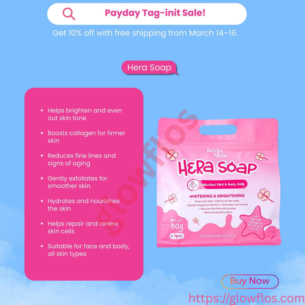 HerSkin Hera Soap for deep cleansing, brightening, and smooth glowing skin