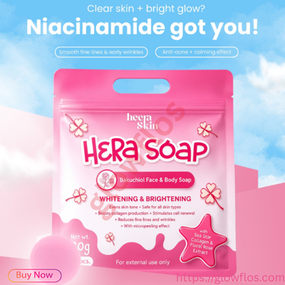 HerSkin Hera Soap for deep cleansing, brightening, and smooth glowing skin