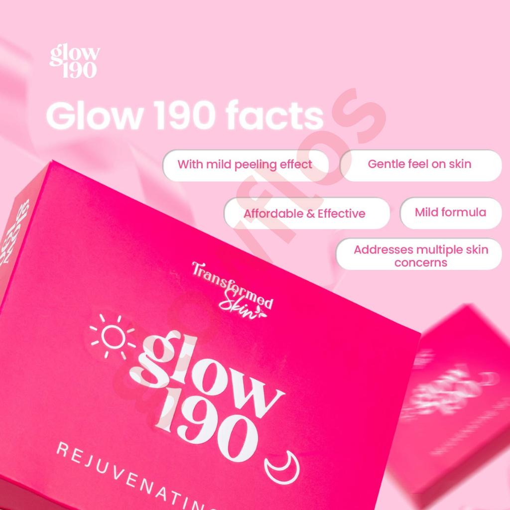 Authentic Honest Glow Glow190 Rejuvenating Set 4-in-1 Intensive Skincare Kit with Kojic Soap Toner Night Cream and Sunscreen SPF 50 for Advanced Acne Treatment Dark Spot Peeling and Flawless Glass Skin