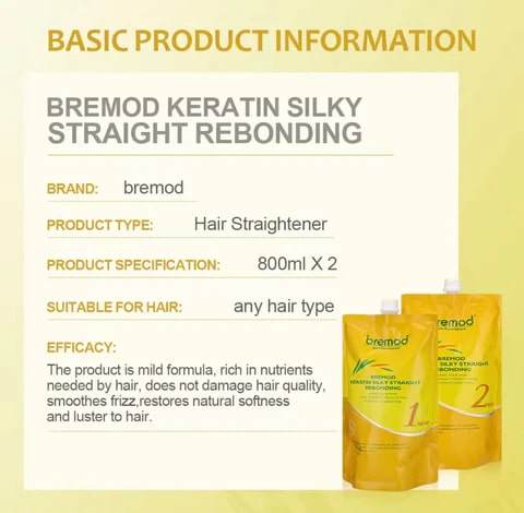 Bremod Keratin Silky Straight Rebonding 1 & 2