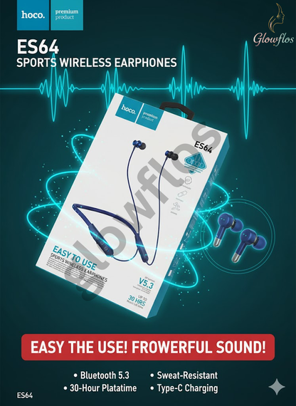 HOCO ES64 Neckband EarPhone With Bluetooth