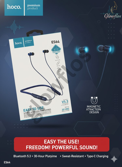 HOCO ES64 Neckband EarPhone With Bluetooth