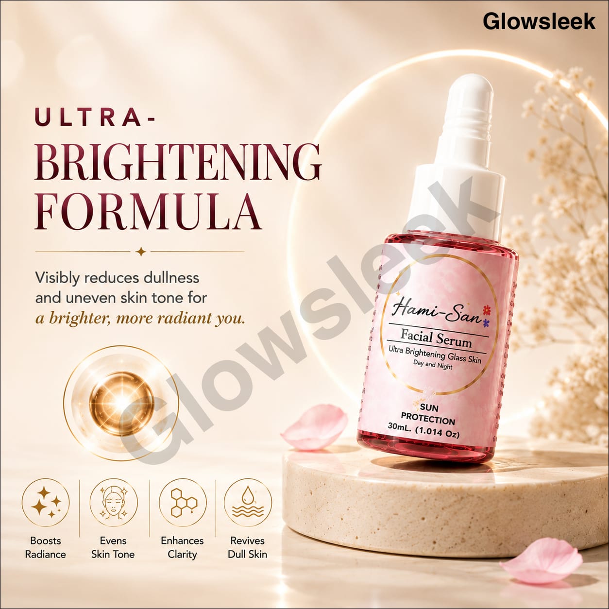Hamisan Facial Serum lightweight hydrating face serum for smooth, refreshed, and radiant-looking skin