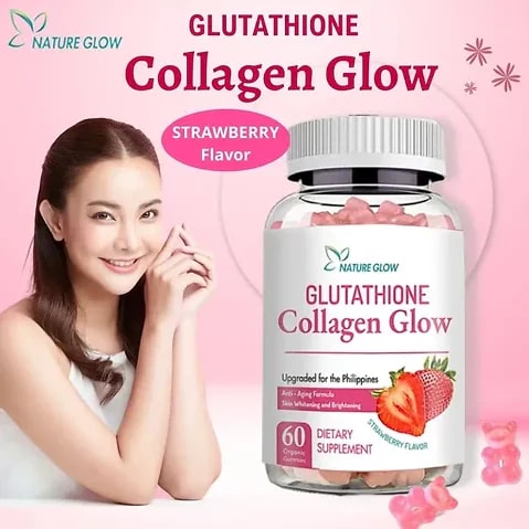 Nature Glow  Glutathione Collagen Glow Strawberry