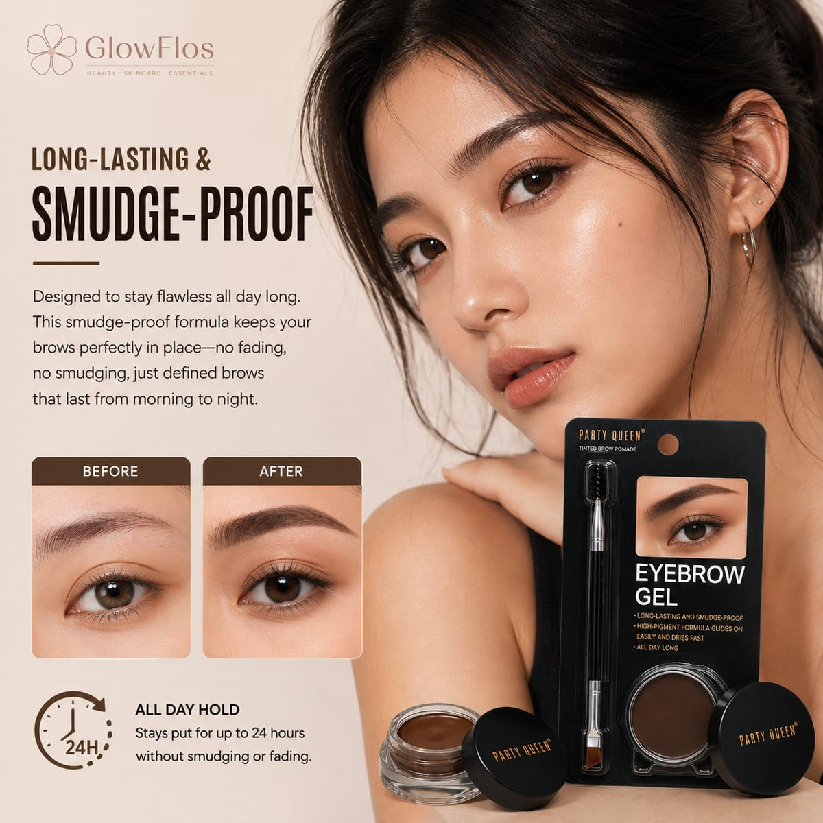 Party Queen Tinted Eyebrow Gel & Pomade Kit