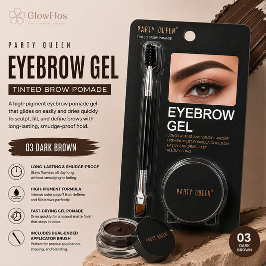 Party Queen Tinted Eyebrow Gel & Pomade Kit