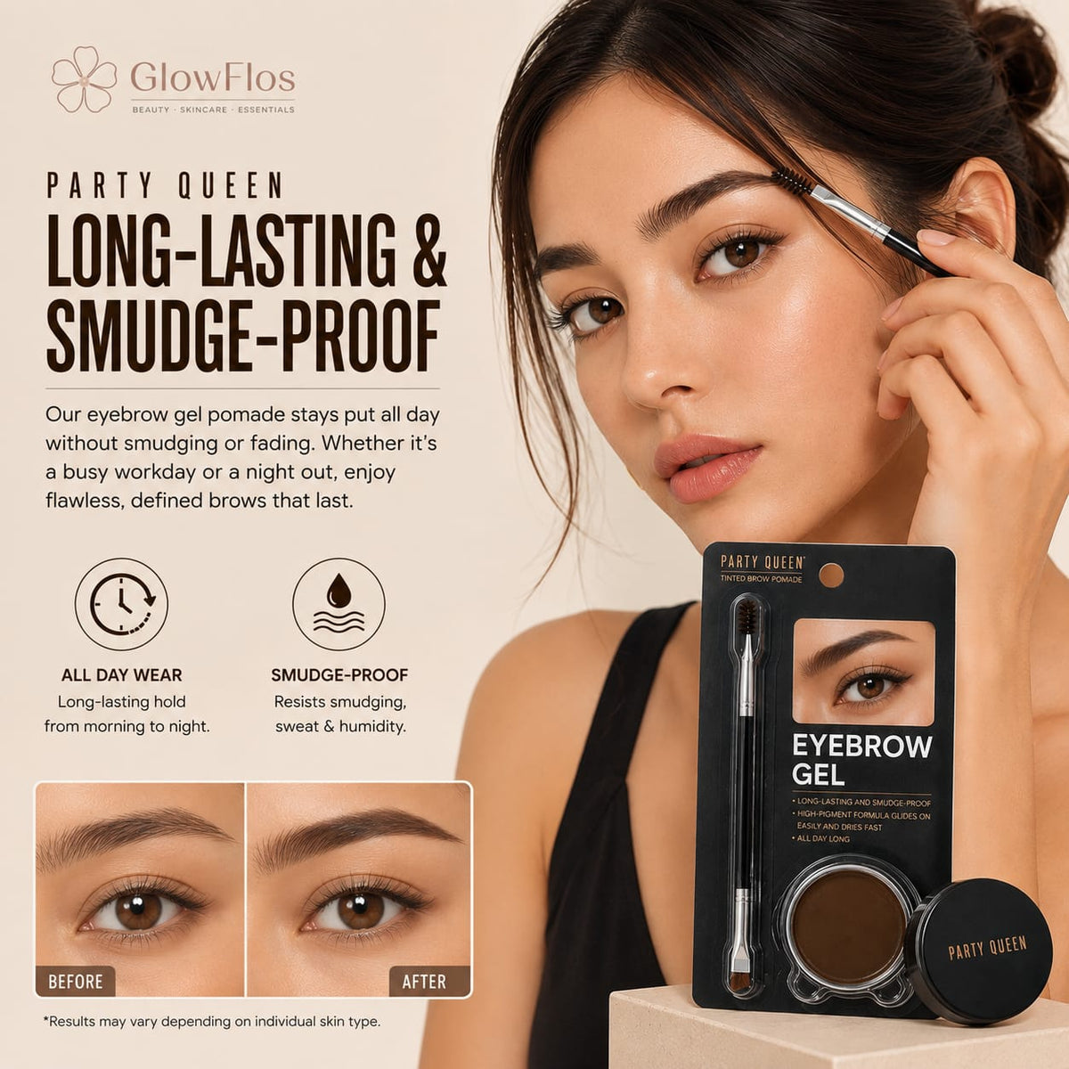 Party Queen Tinted Eyebrow Gel & Pomade Kit
