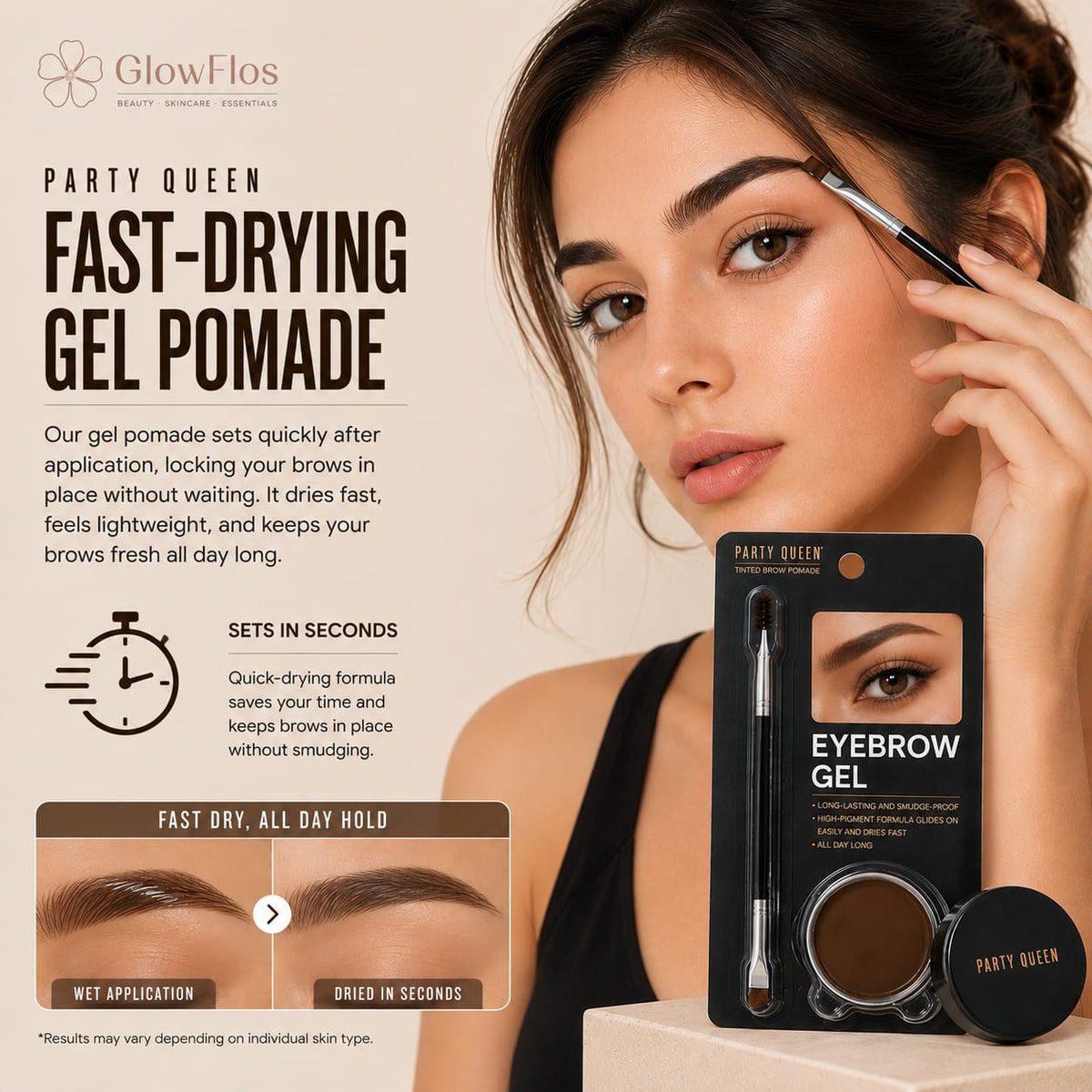Party Queen Tinted Eyebrow Gel & Pomade Kit