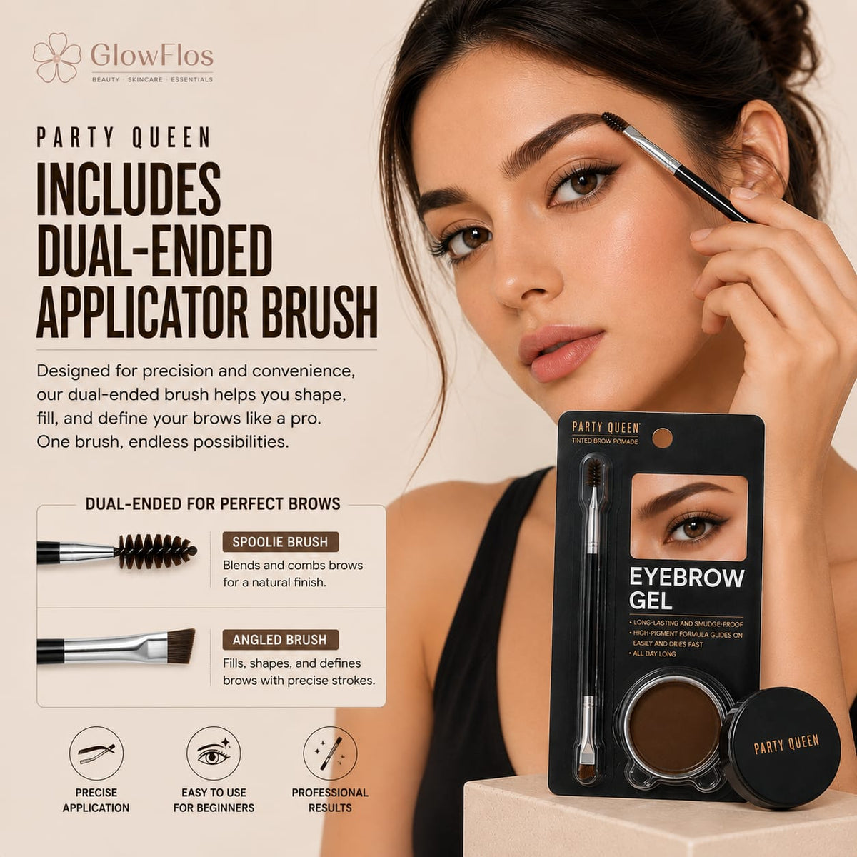 Party Queen Tinted Eyebrow Gel & Pomade Kit