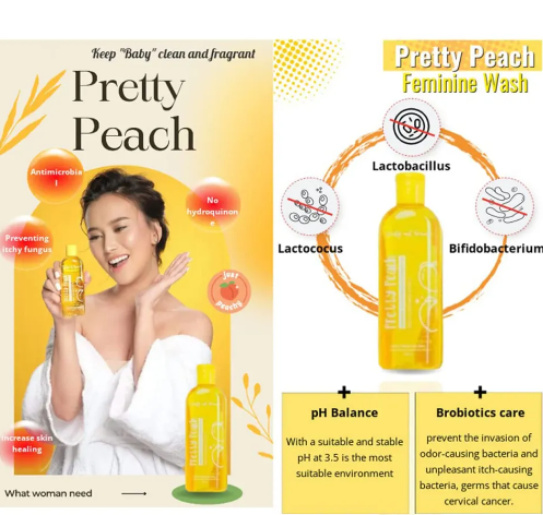 Pretty Peach Feminine wash