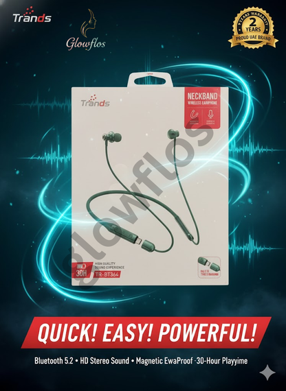 TRANDS TR-BT364 NECKBAND WIRELESS EARPHONE