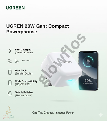 UGREEN USB-C GaN Fast Adopter 20W