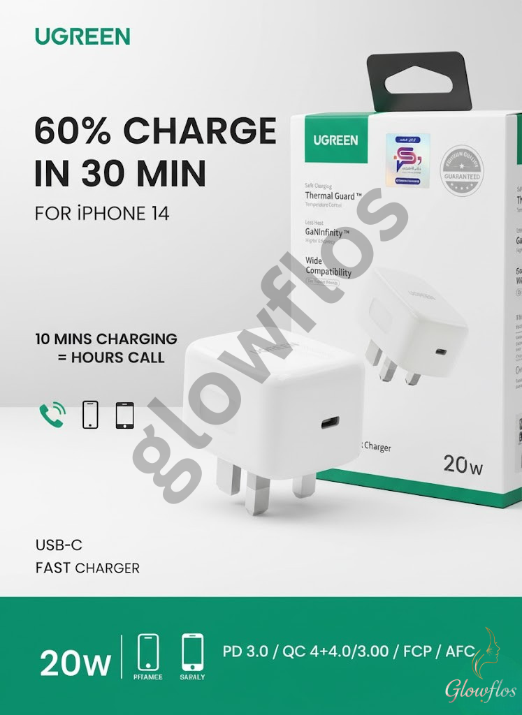 UGREEN USB-C GaN Fast Adopter 20W