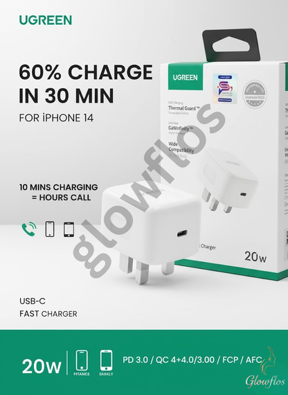 UGREEN USB-C GaN Fast Adopter 20W