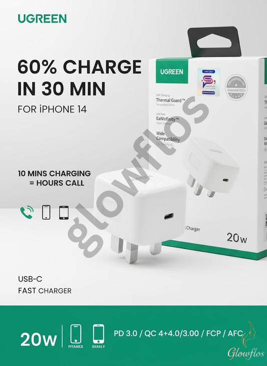 UGREEN USB-C GaN Fast Adopter 20W