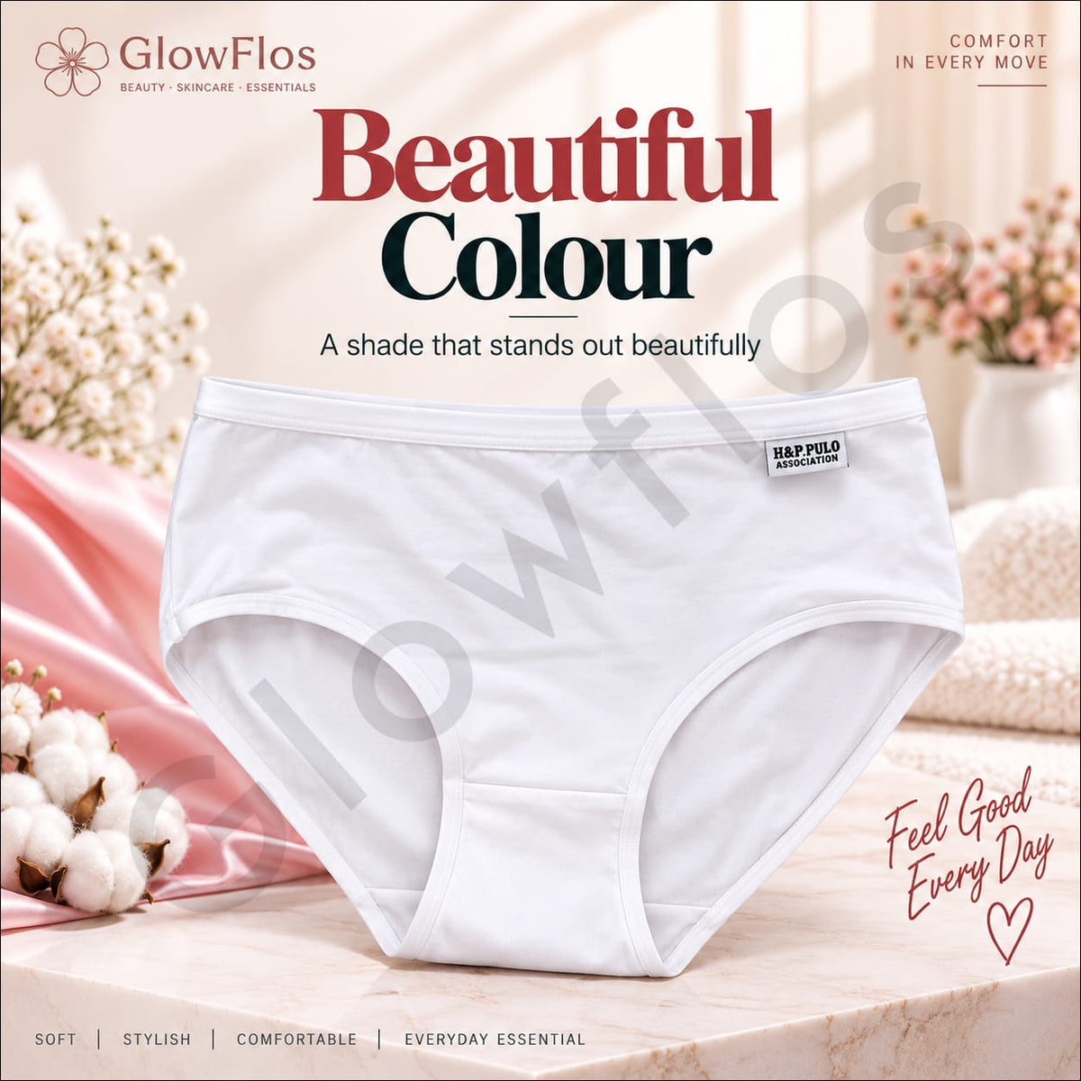 H&P. Pulo Association Elastic Waistband Cotton-Blend Briefs