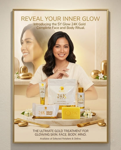 Sy Glow 24K Gold Rejuvenating Set for glowing, smooth, and youthful skin