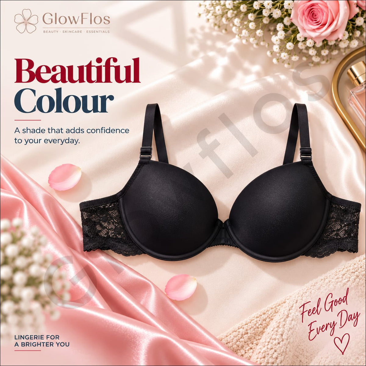 Luxe Adjustable Slim Strap Padded Bra