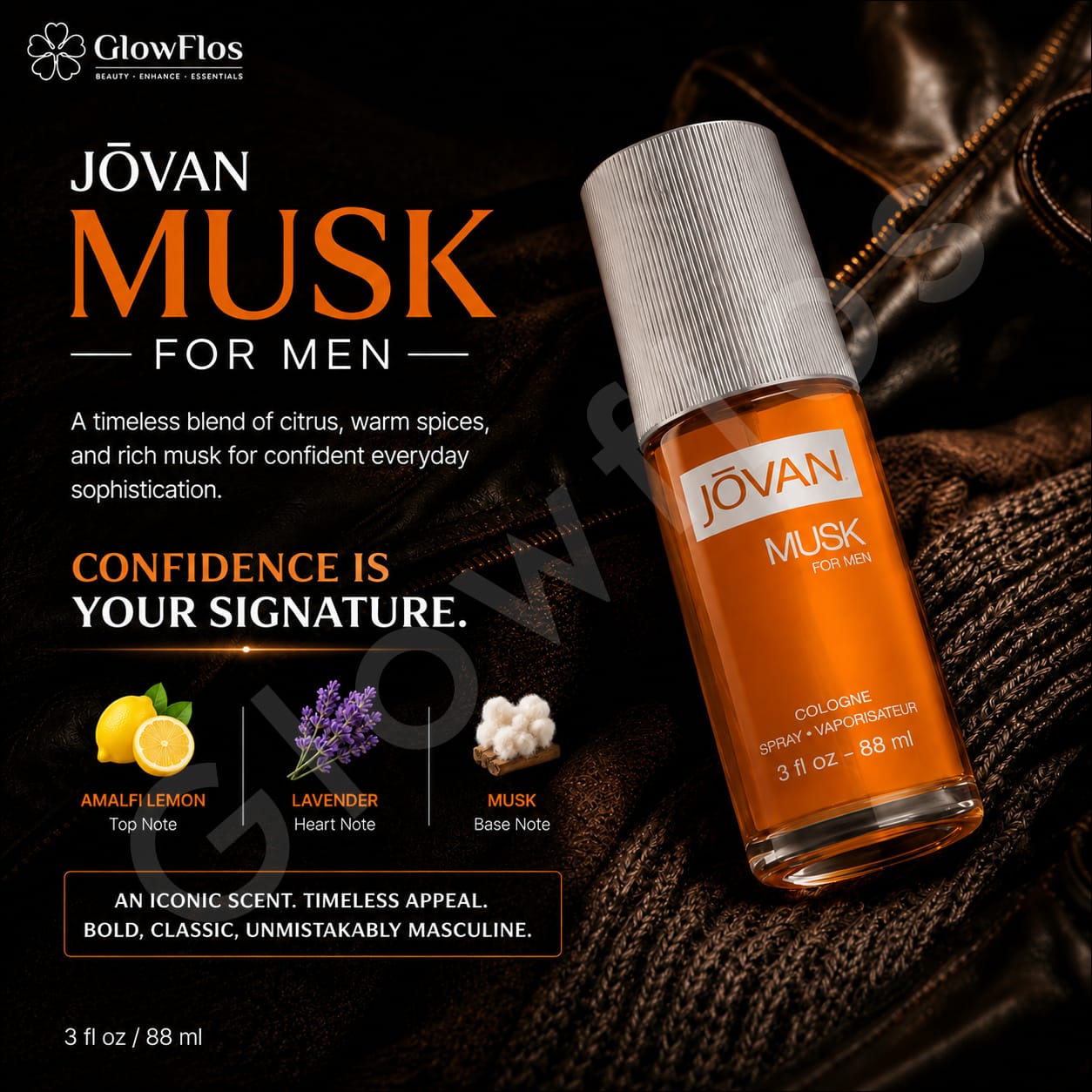 Jovan Musk for Men classic cologne fragrance spray