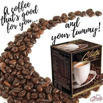 Gluta Lipo Lemon Coffee instant coffee drink with lemon flavor for a refreshing and energizing taste