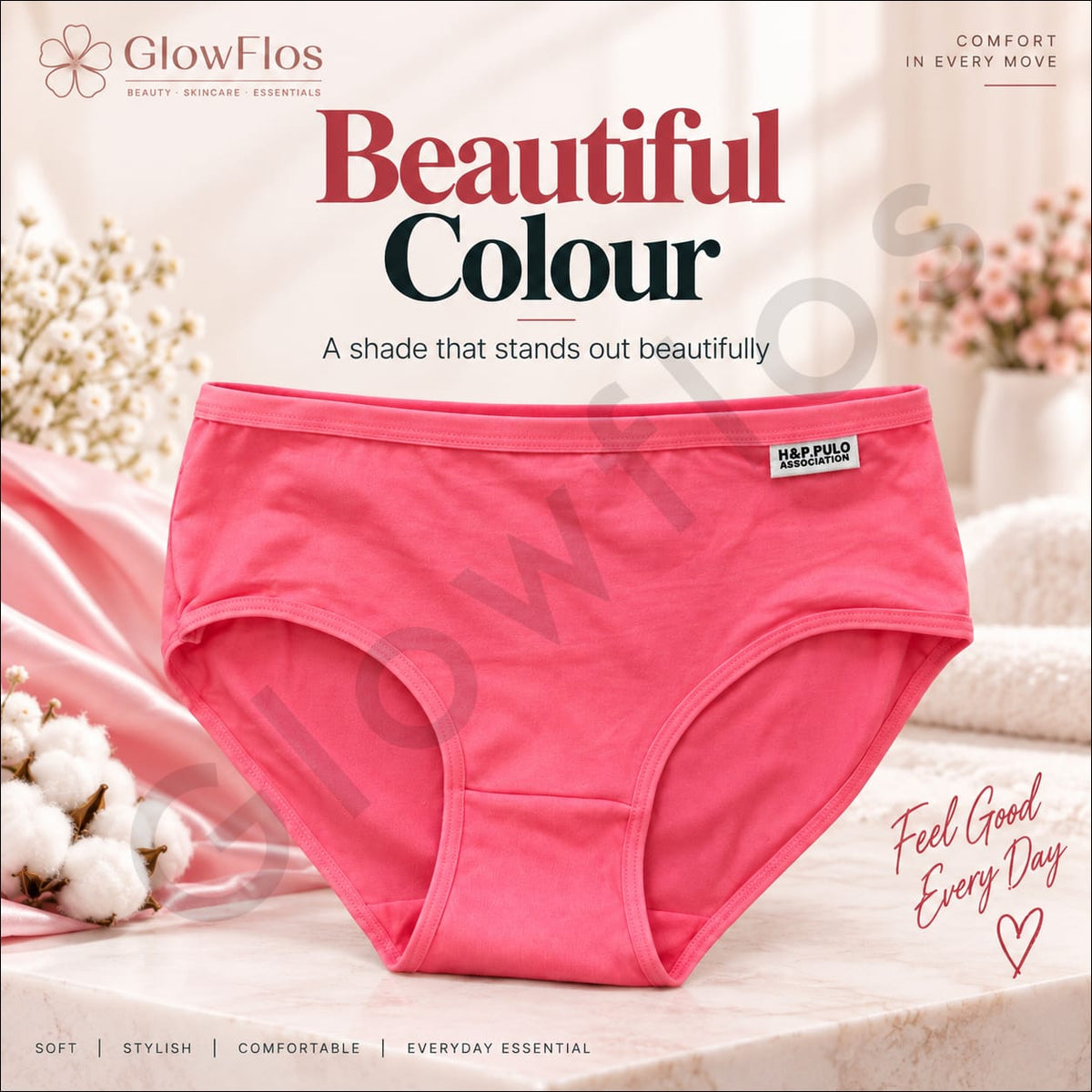 H&P. Pulo Association Elastic Waistband Cotton-Blend Briefs