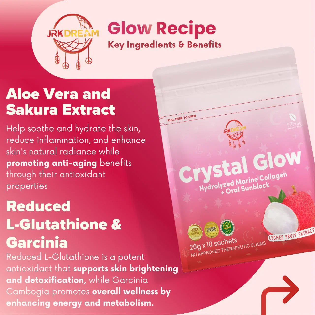 Crystal glow Lychee