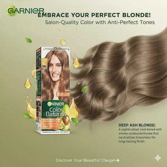Garnier Hair Color 7.11 Deep Ash Blonde