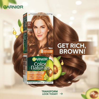 Garnier Hair Color 7.7 Deep Brown