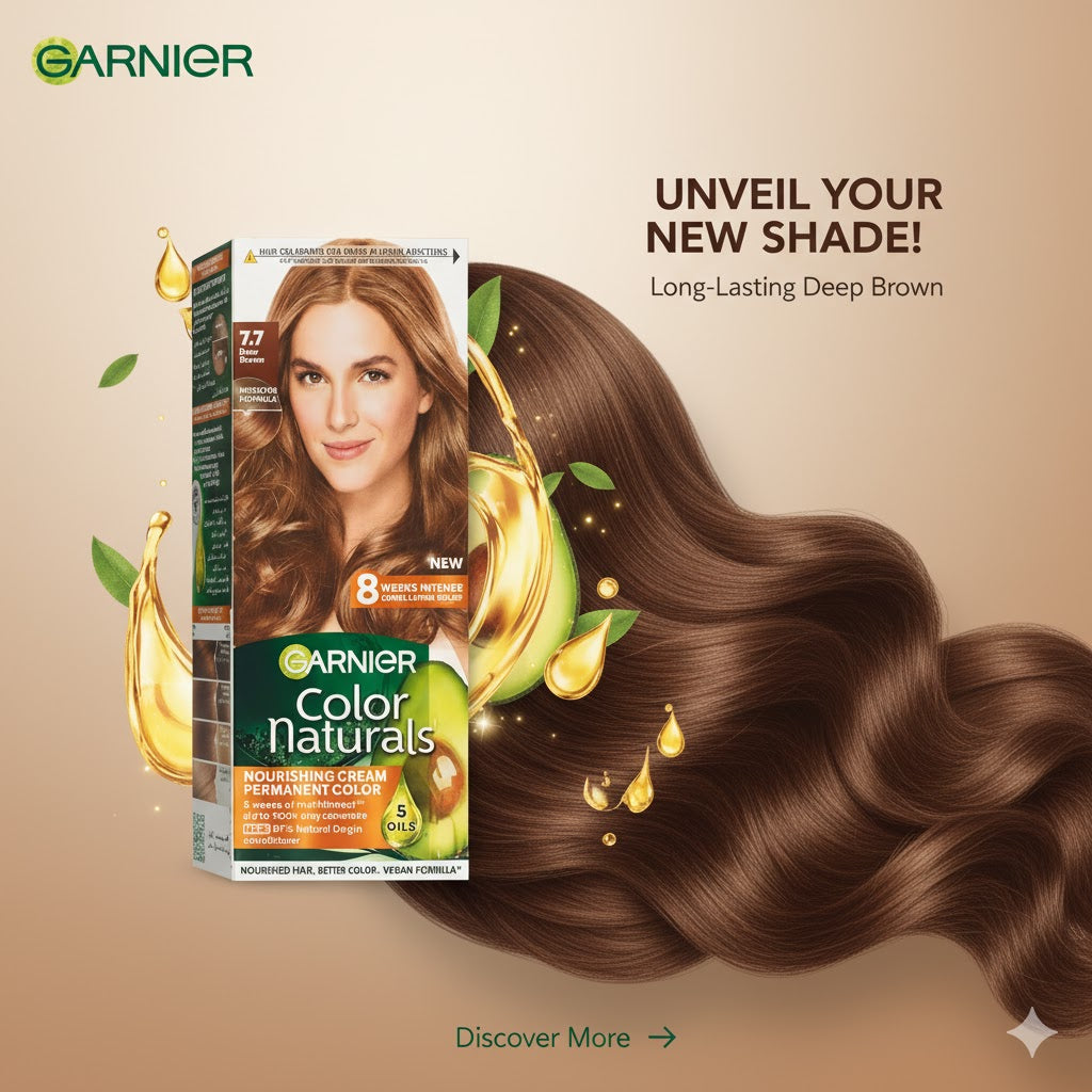 Garnier Hair Color 7.7 Deep Brown