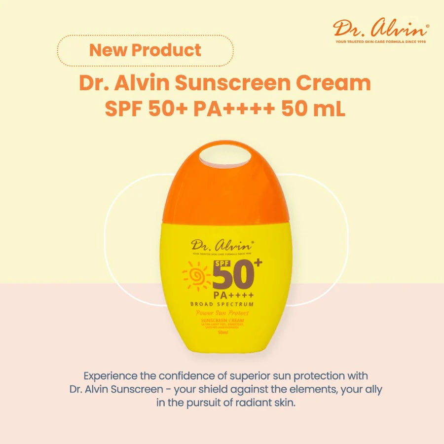 Non-greasy lightweight cream texture of Dr Alvin Sunscreen Egg SPF 50 face sunblock