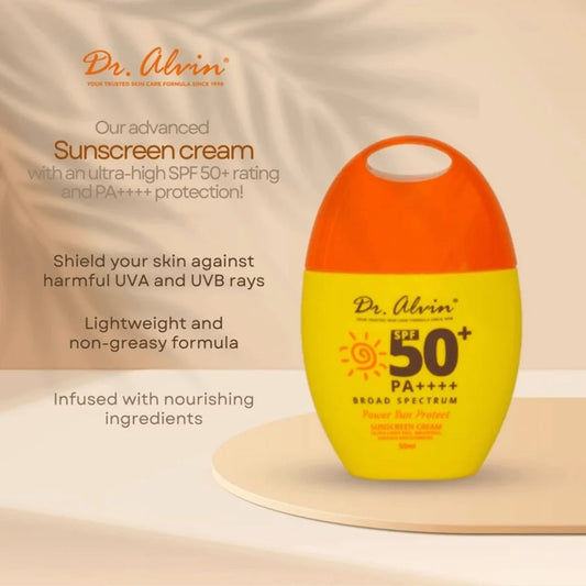 Non-greasy lightweight cream texture of Dr Alvin Sunscreen Egg SPF 50 face sunblock