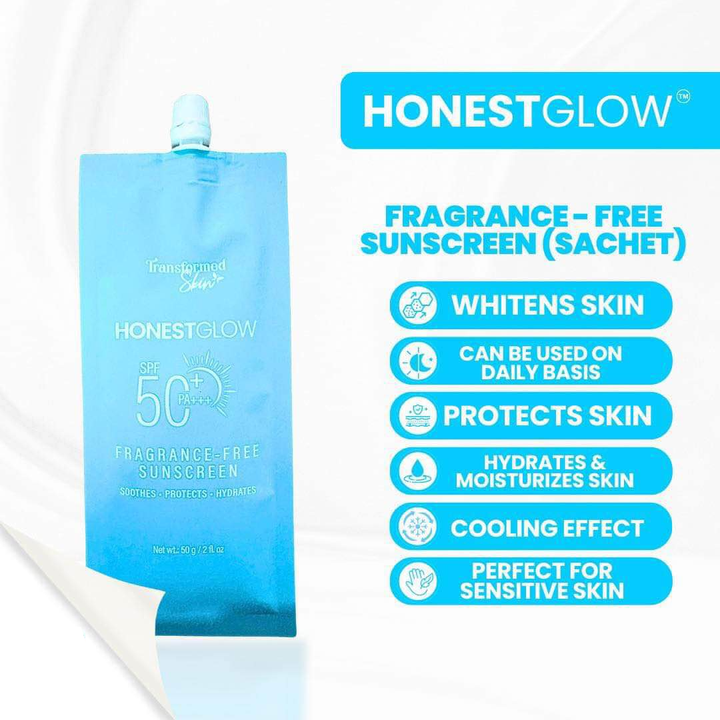 Honest Glow Fragrance Free Sunscreen